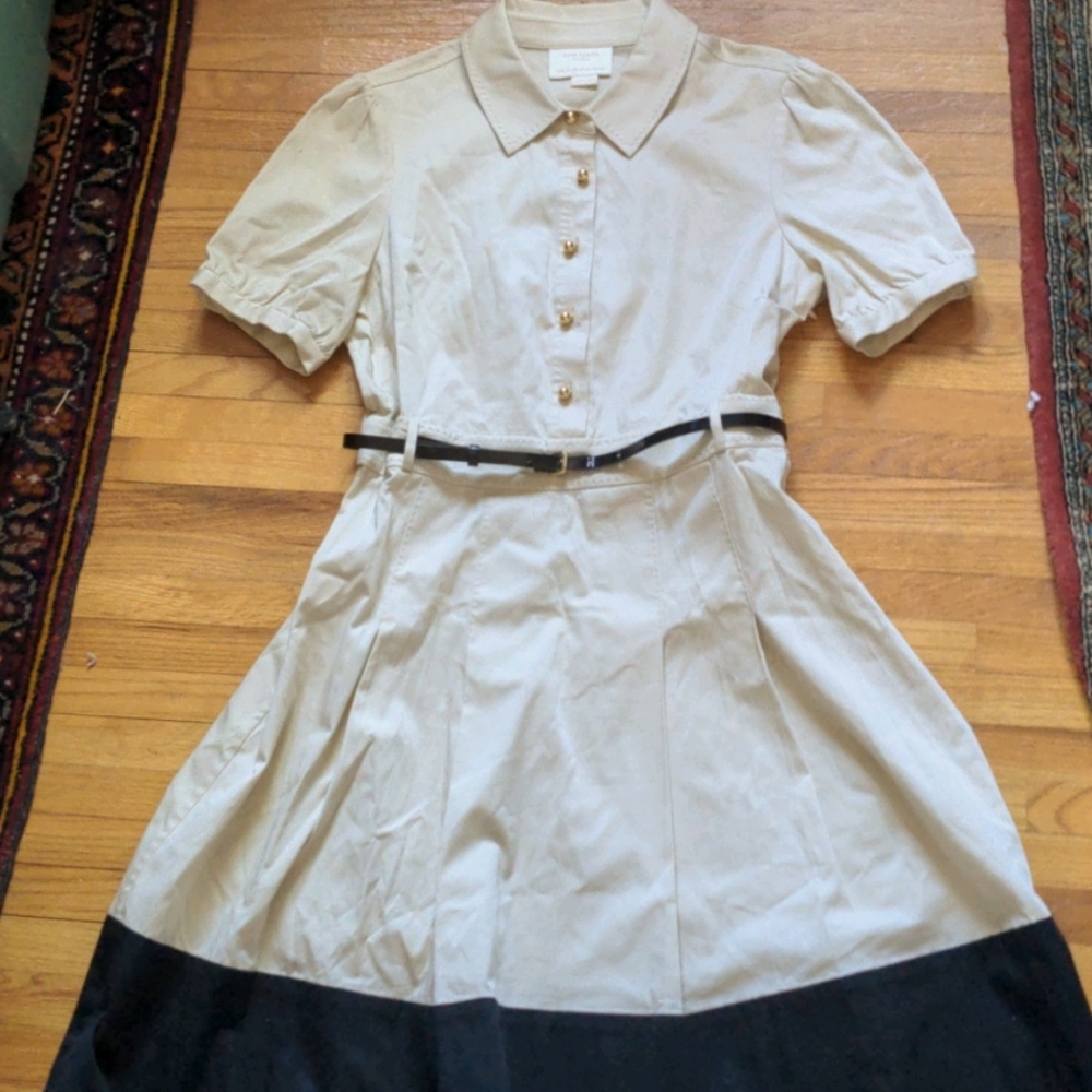 *Last Chance* Kate Spade Shirt Dress Khaki Black